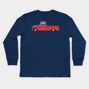 red Kids Long Sleeve T-Shirt